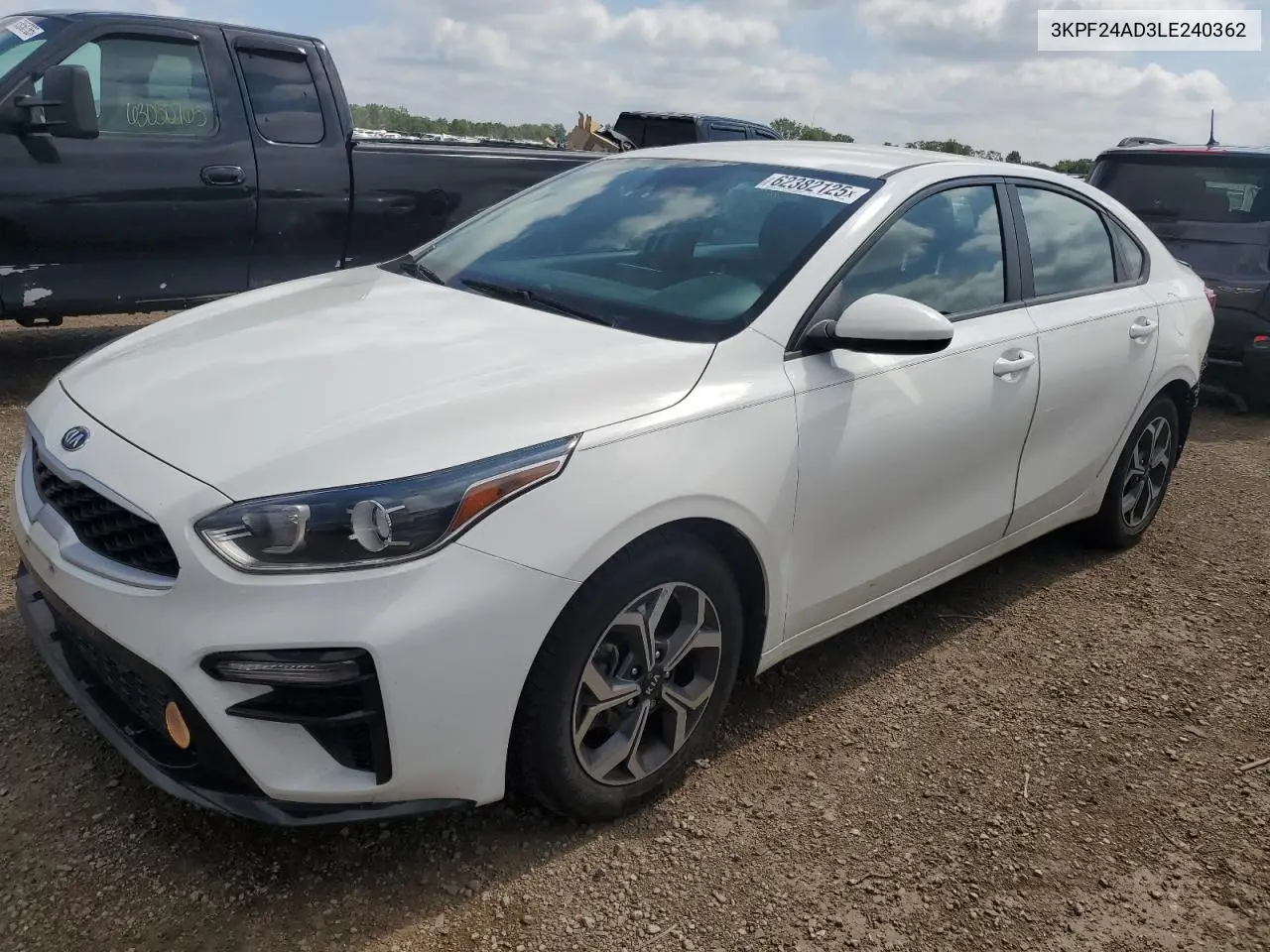 2020 Kia Forte Fe VIN: 3KPF24AD3LE240362 Lot: 62382125