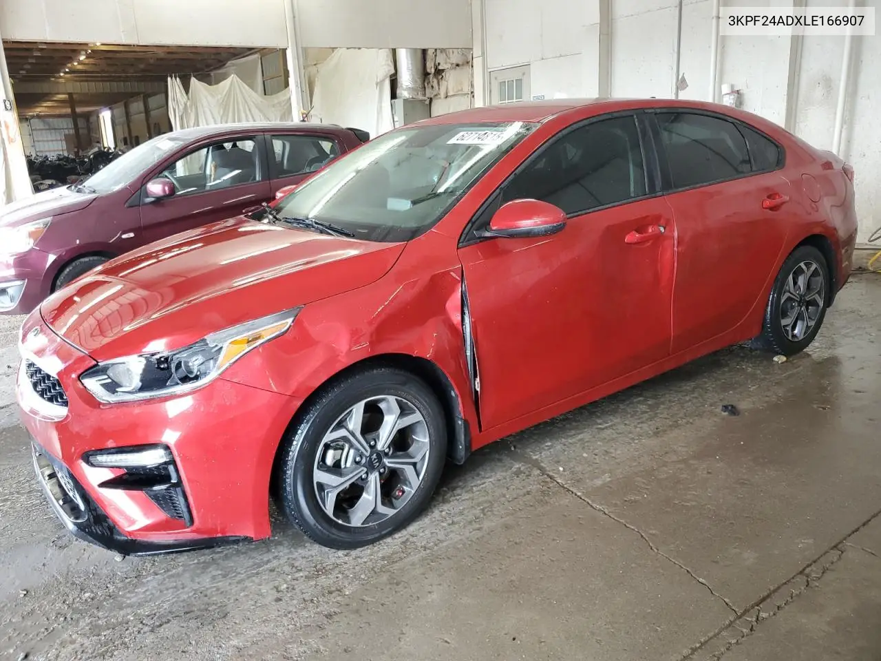 2020 Kia Forte Fe VIN: 3KPF24ADXLE166907 Lot: 62714815