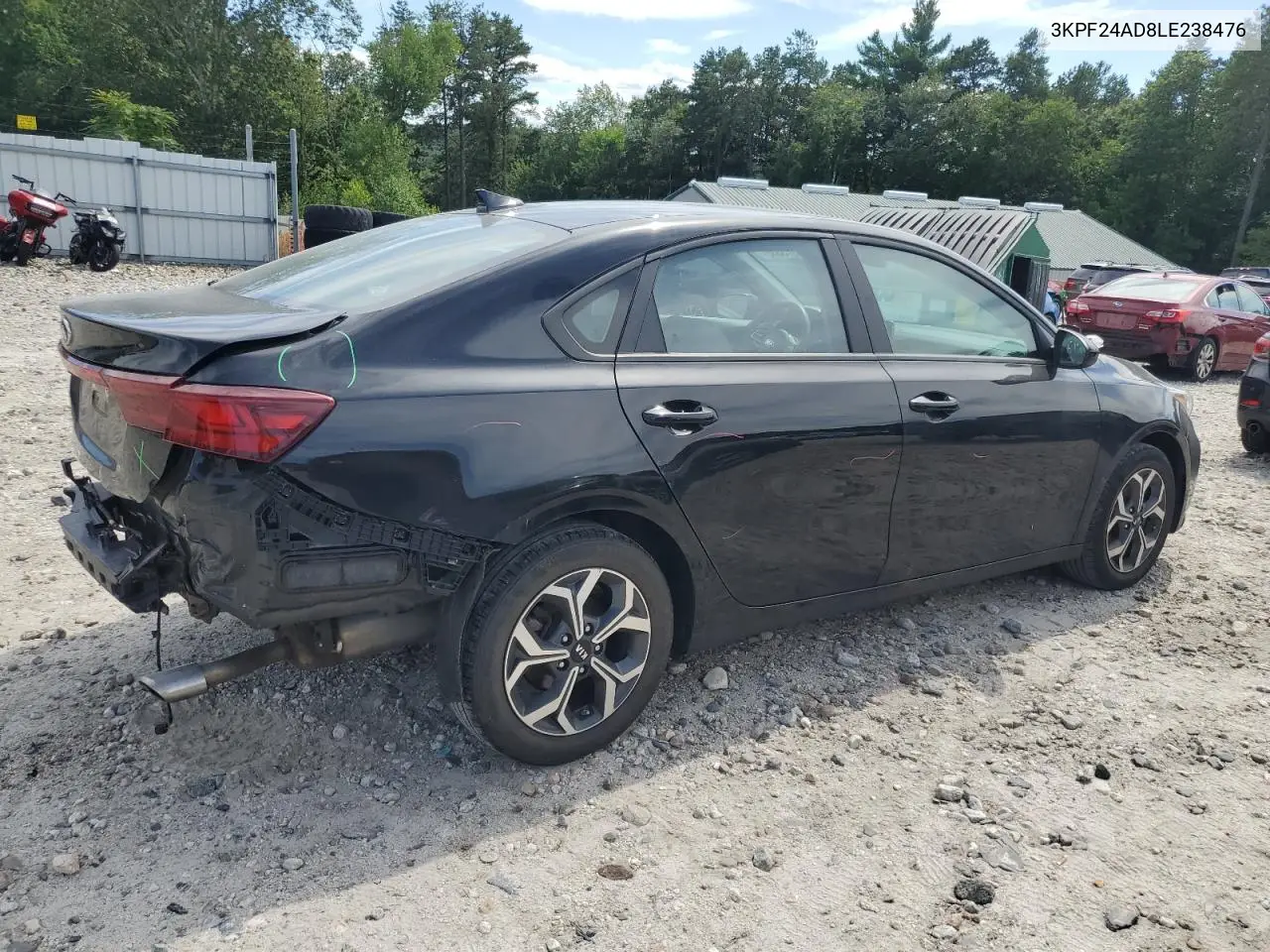 2020 Kia Forte Fe VIN: 3KPF24AD8LE238476 Lot: 65575335
