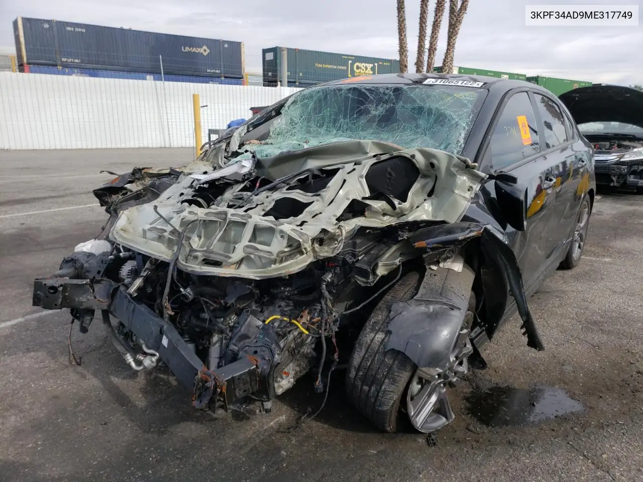 2021 Kia Forte Gt Line VIN: 3KPF34AD9ME317749 Lot: 31065122