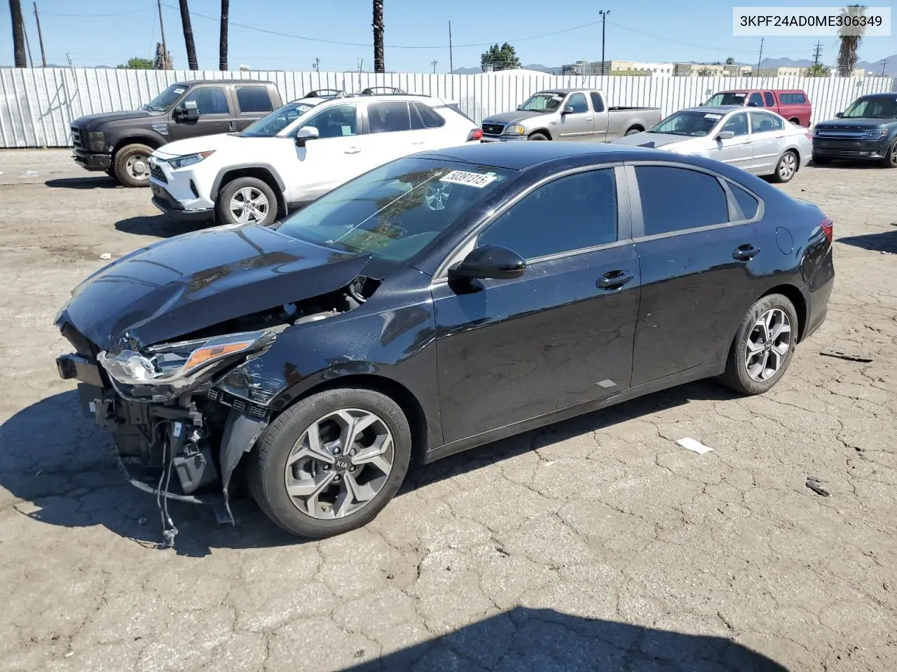 2021 Kia Forte Fe VIN: 3KPF24AD0ME306349 Lot: 50391315