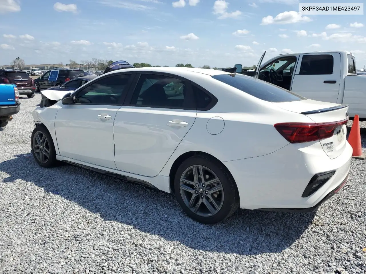 2021 Kia Forte Gt Line VIN: 3KPF34AD1ME423497 Lot: 50549775