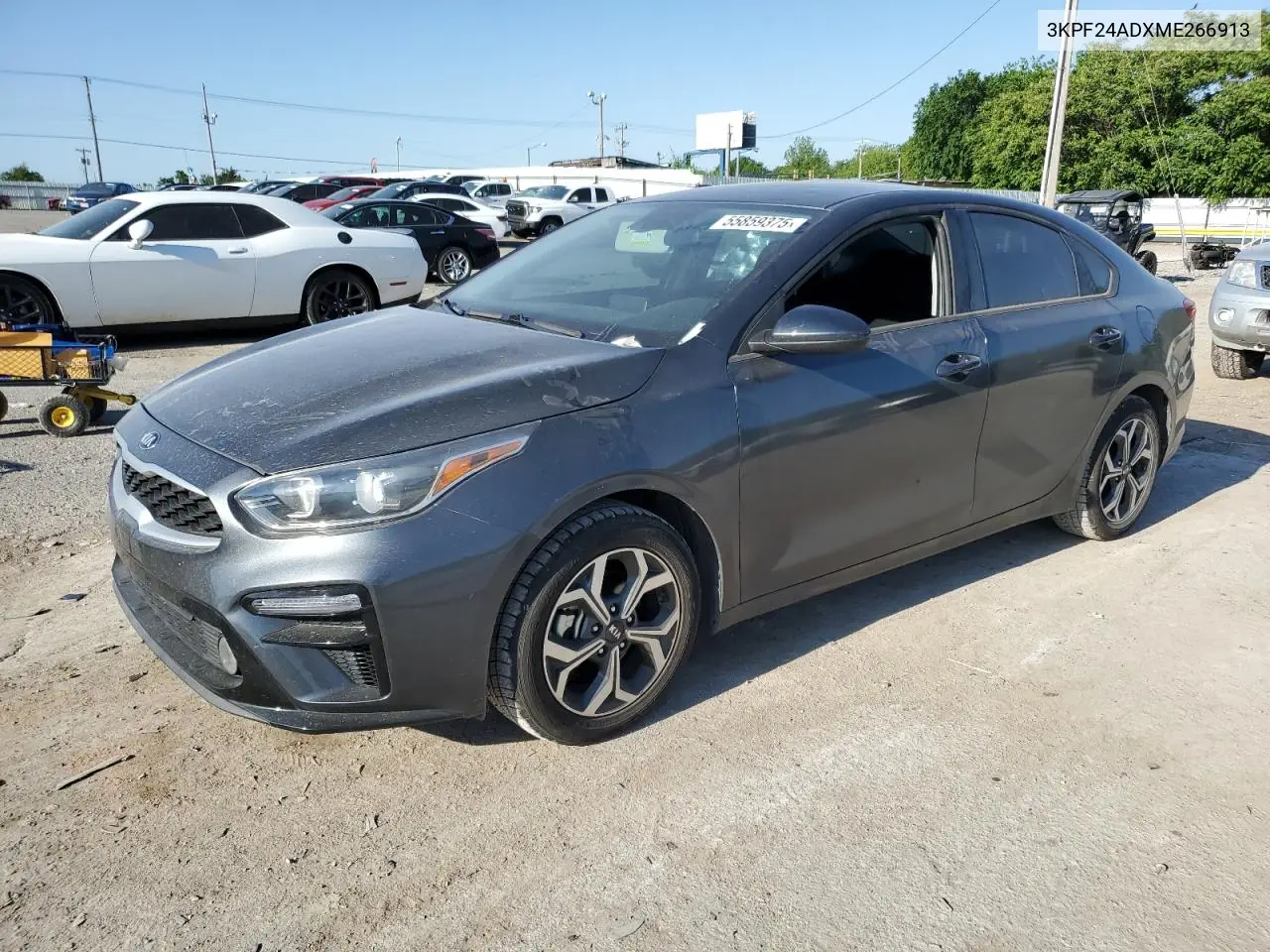 2021 Kia Forte Fe VIN: 3KPF24ADXME266913 Lot: 55859375