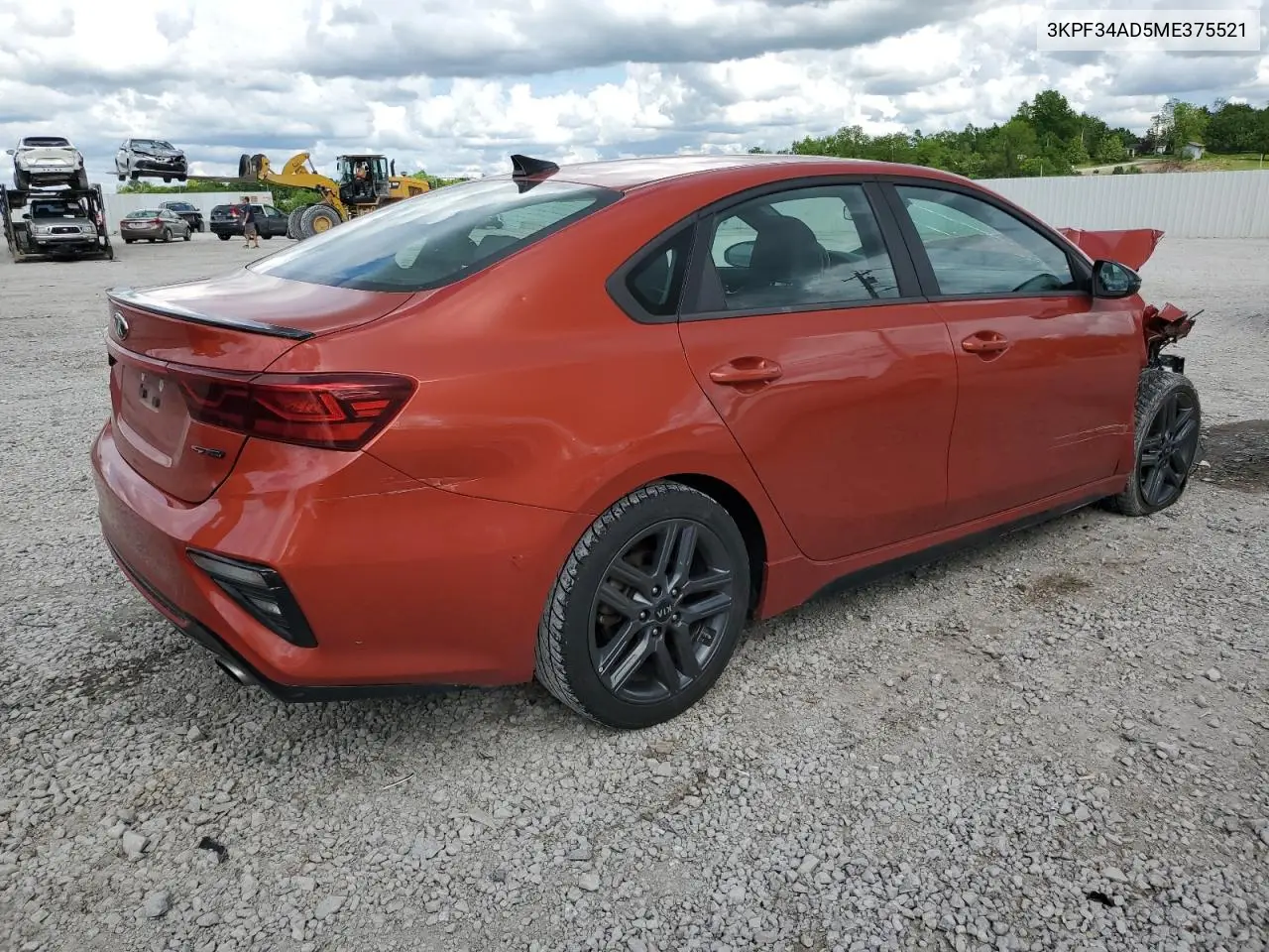2021 Kia Forte Gt Line VIN: 3KPF34AD5ME375521 Lot: 56208585