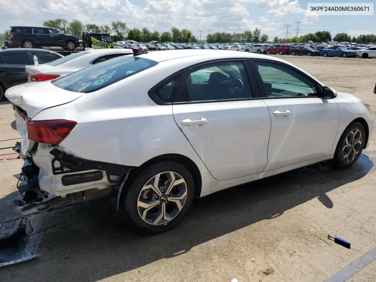 2021 Kia Forte Fe VIN: 3KPF24AD0ME360671 Lot: 56212885