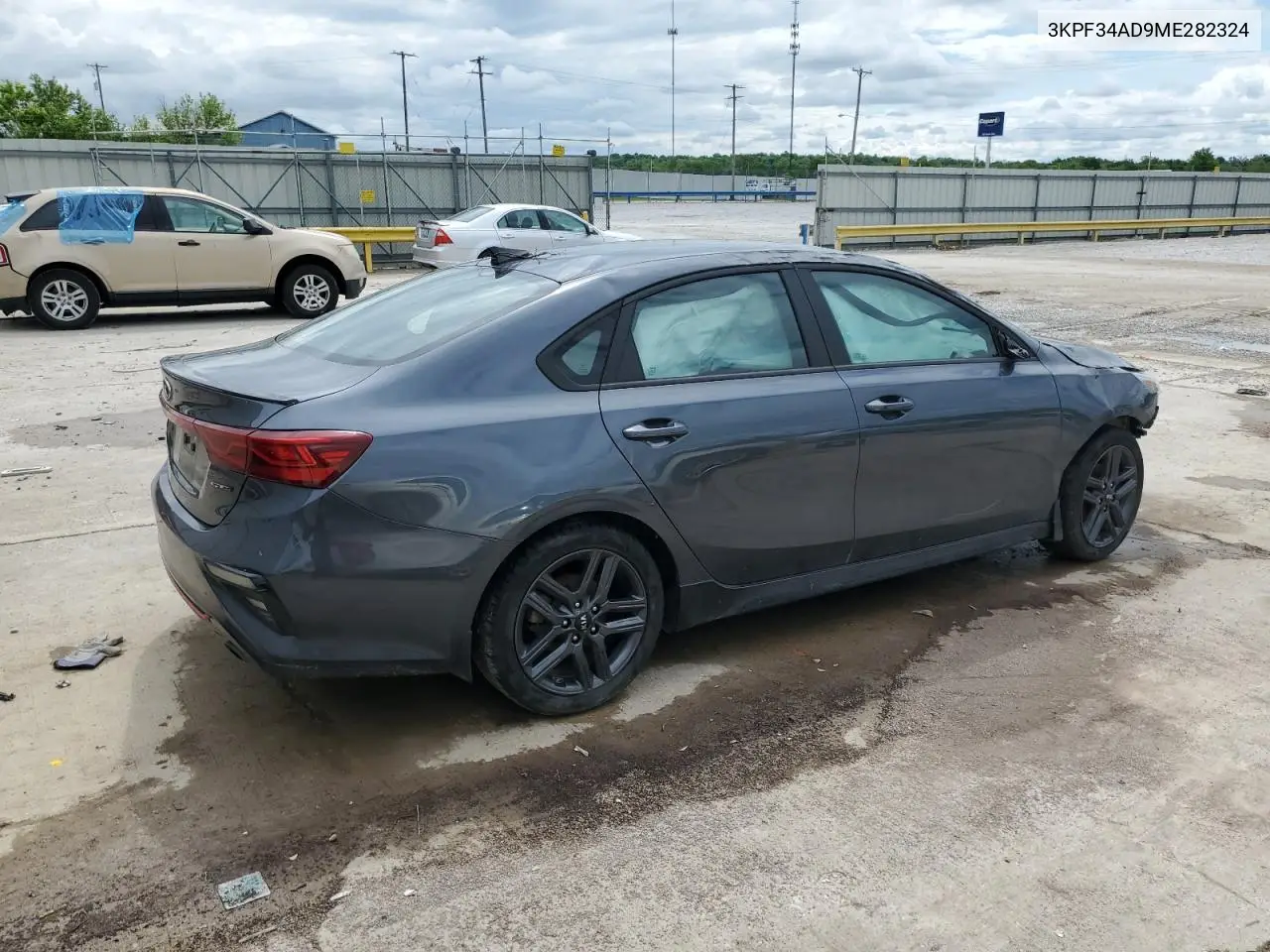 2021 Kia Forte Gt Line VIN: 3KPF34AD9ME282324 Lot: 56571845