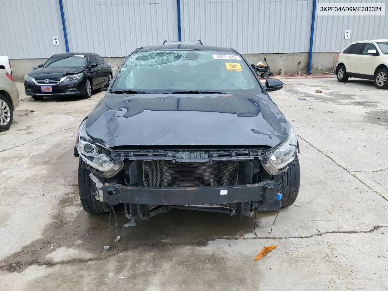 2021 Kia Forte Gt Line VIN: 3KPF34AD9ME282324 Lot: 56571845