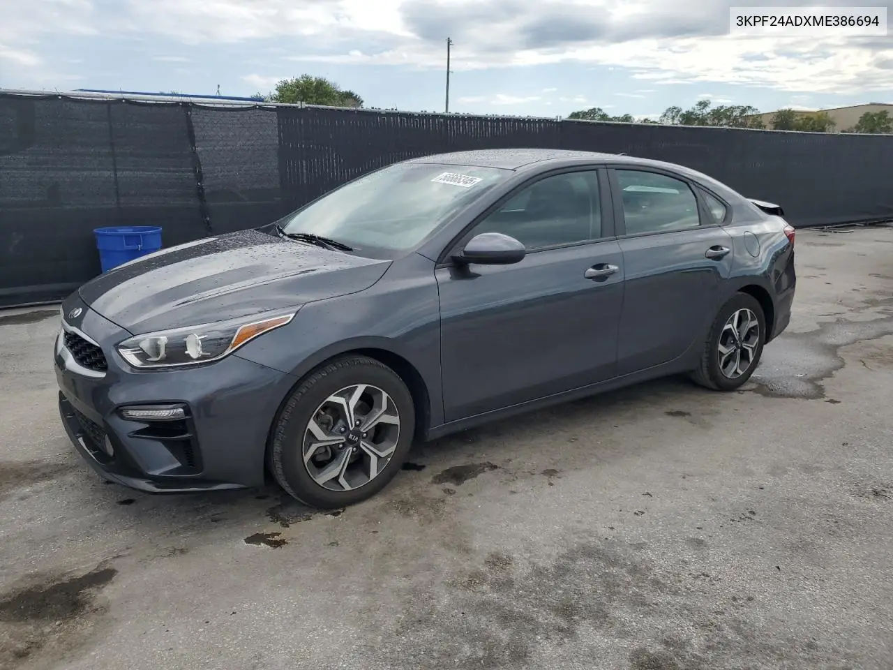 2021 Kia Forte Fe VIN: 3KPF24ADXME386694 Lot: 56666345
