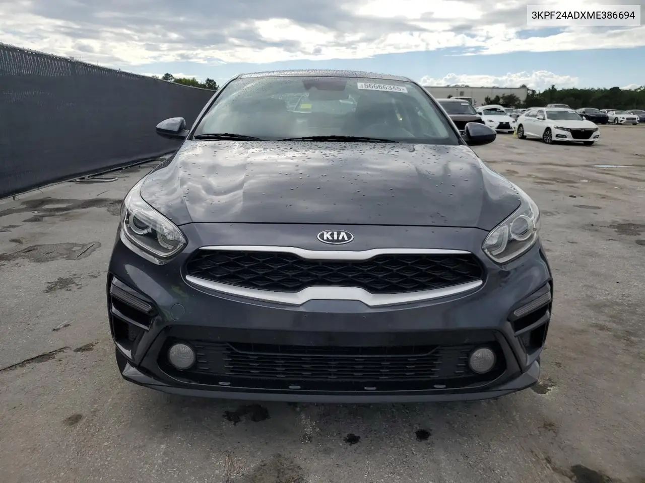 2021 Kia Forte Fe VIN: 3KPF24ADXME386694 Lot: 56666345