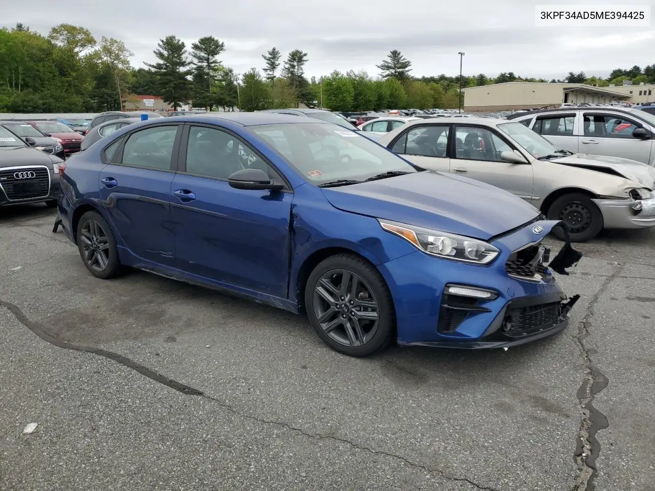 2021 Kia Forte Gt Line VIN: 3KPF34AD5ME394425 Lot: 56688075