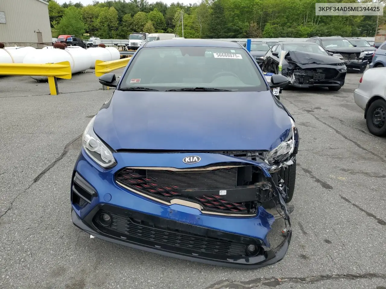 2021 Kia Forte Gt Line VIN: 3KPF34AD5ME394425 Lot: 56688075