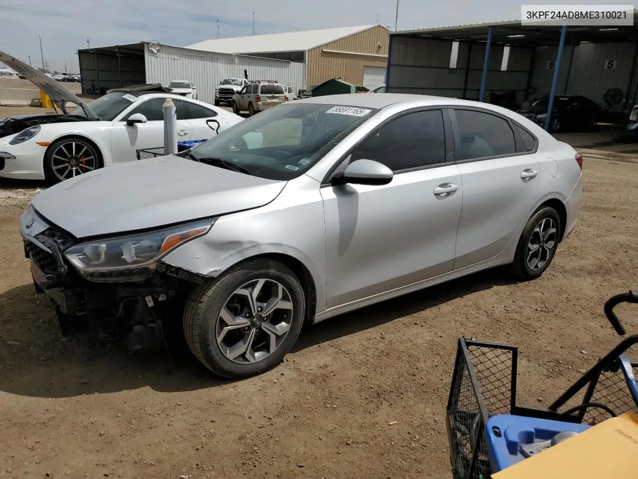 2021 Kia Forte Fe VIN: 3KPF24AD8ME310021 Lot: 56691165
