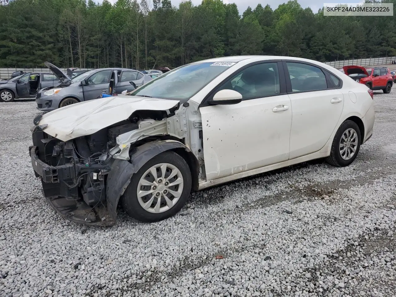 2021 Kia Forte Fe VIN: 3KPF24AD3ME323226 Lot: 56724915