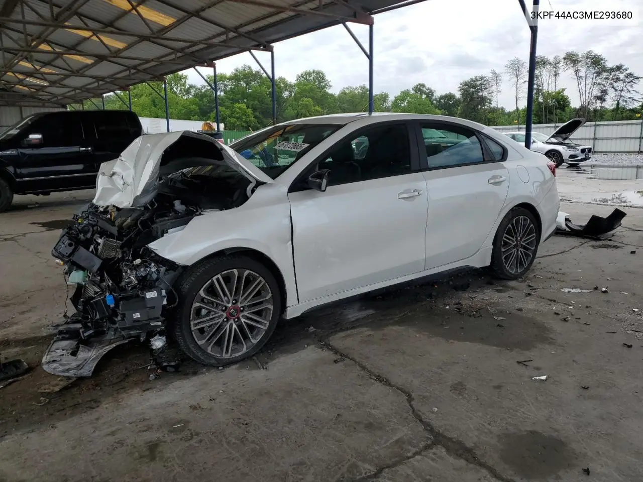 2021 Kia Forte Gt VIN: 3KPF44AC3ME293680 Lot: 57072665