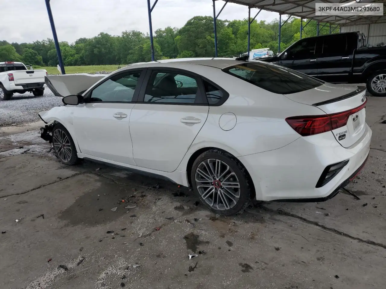 2021 Kia Forte Gt VIN: 3KPF44AC3ME293680 Lot: 57072665