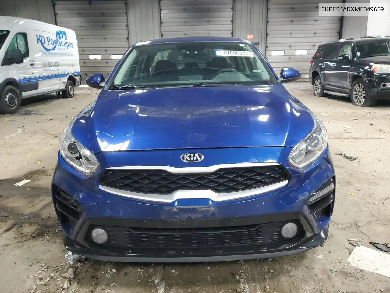 2021 Kia Forte Fe VIN: 3KPF24ADXME349659 Lot: 57096315