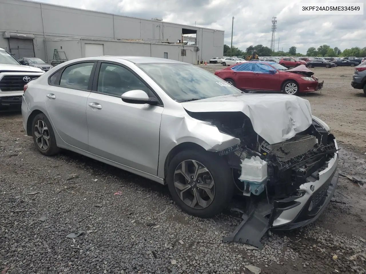 2021 Kia Forte Fe VIN: 3KPF24AD5ME334549 Lot: 57179825