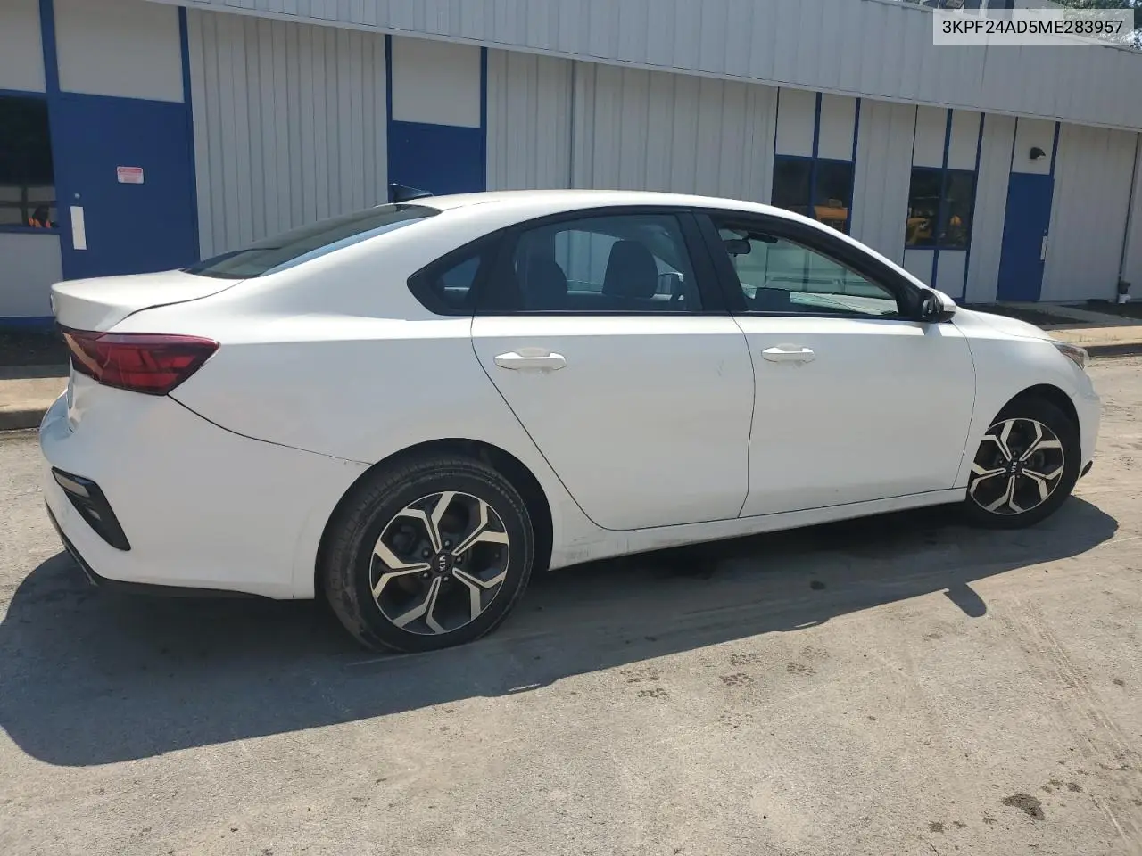 2021 Kia Forte Fe VIN: 3KPF24AD5ME283957 Lot: 58029855