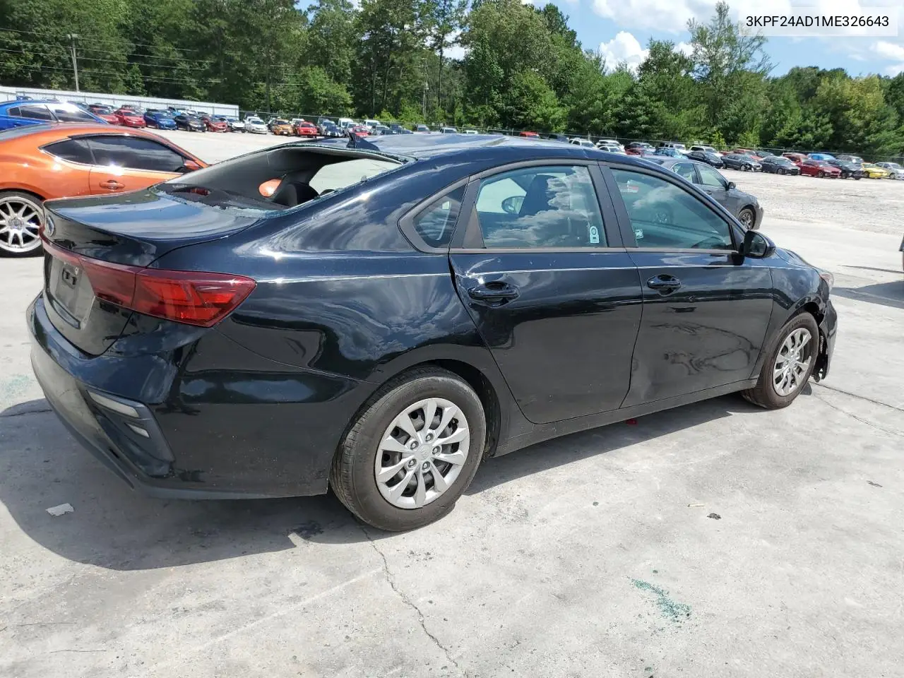 2021 Kia Forte Fe VIN: 3KPF24AD1ME326643 Lot: 61151565