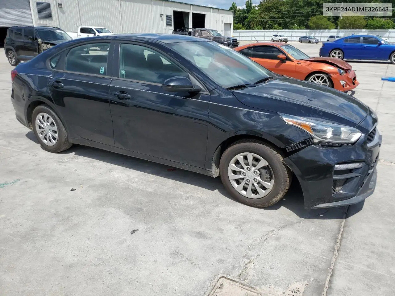 2021 Kia Forte Fe VIN: 3KPF24AD1ME326643 Lot: 61151565