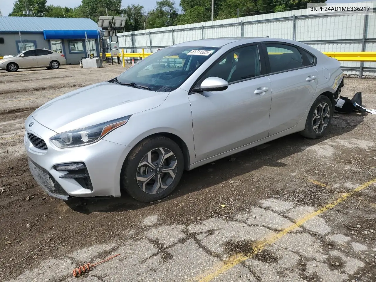 2021 Kia Forte Fe VIN: 3KPF24AD1ME336217 Lot: 61711585