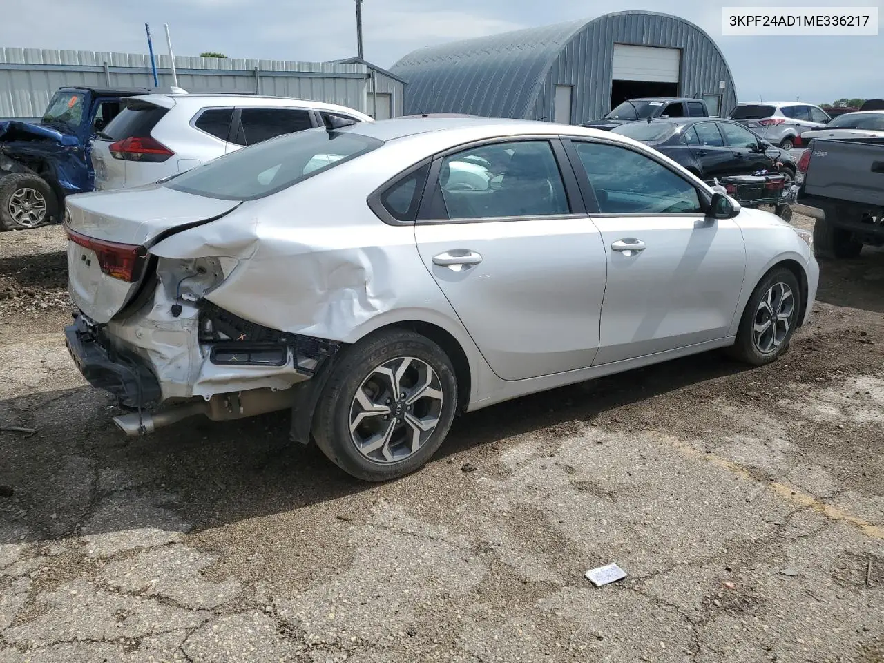 2021 Kia Forte Fe VIN: 3KPF24AD1ME336217 Lot: 61711585