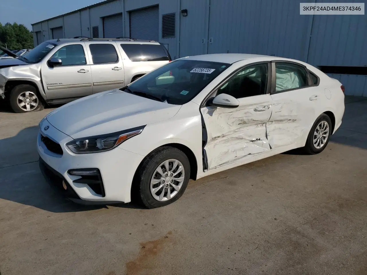2021 Kia Forte Fe VIN: 3KPF24AD4ME374346 Lot: 62256735