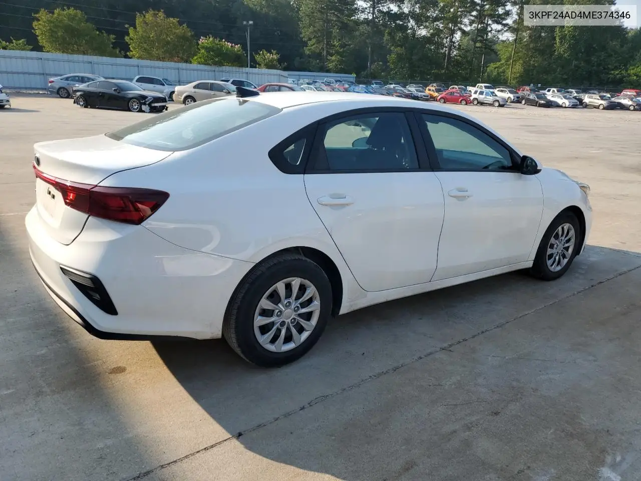 2021 Kia Forte Fe VIN: 3KPF24AD4ME374346 Lot: 62256735