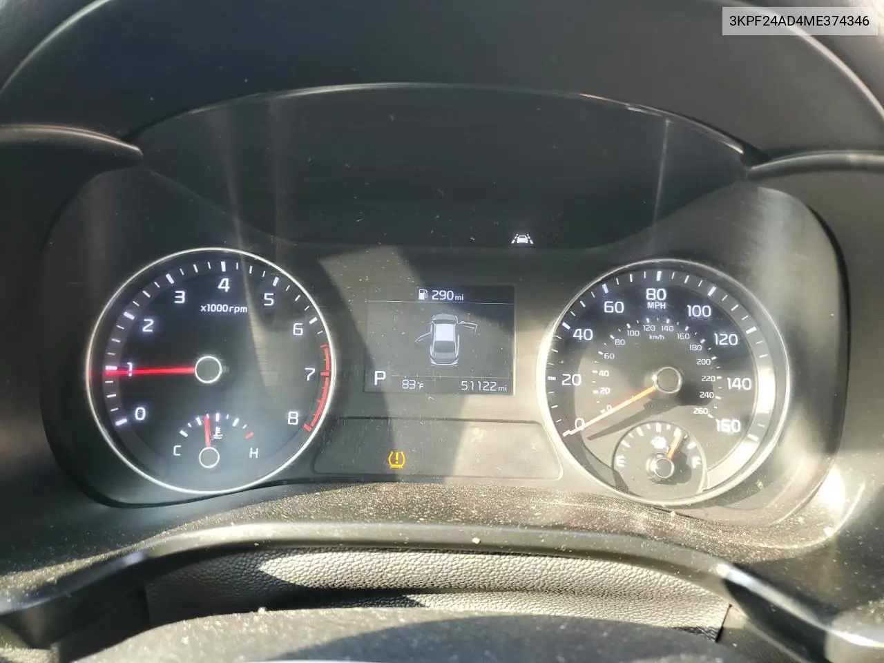 2021 Kia Forte Fe VIN: 3KPF24AD4ME374346 Lot: 62256735