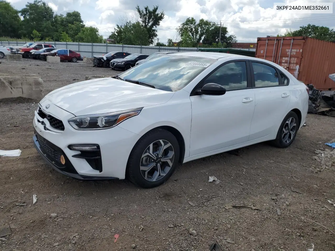 2021 Kia Forte Fe VIN: 3KPF24AD1ME352661 Lot: 62444465