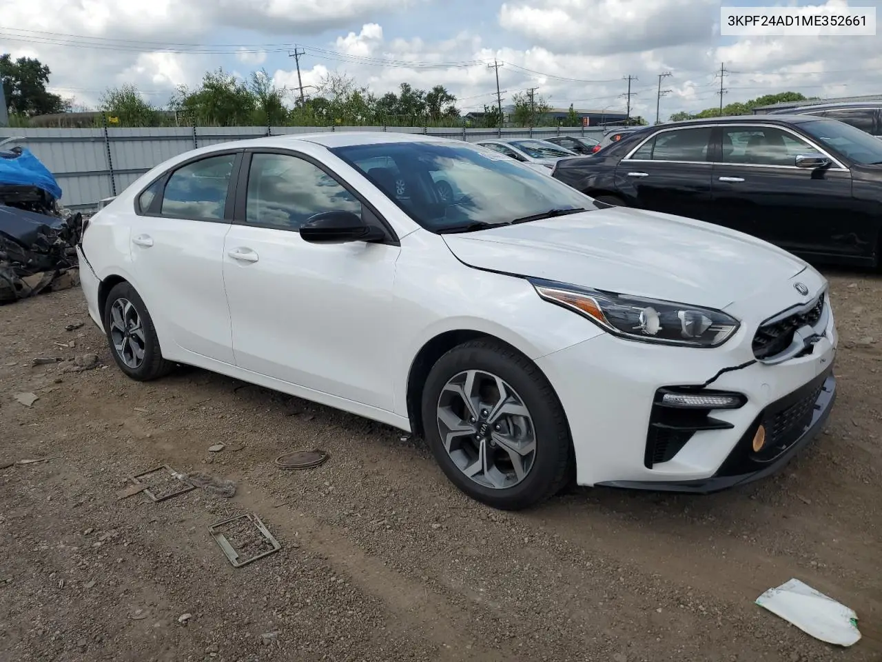2021 Kia Forte Fe VIN: 3KPF24AD1ME352661 Lot: 62444465
