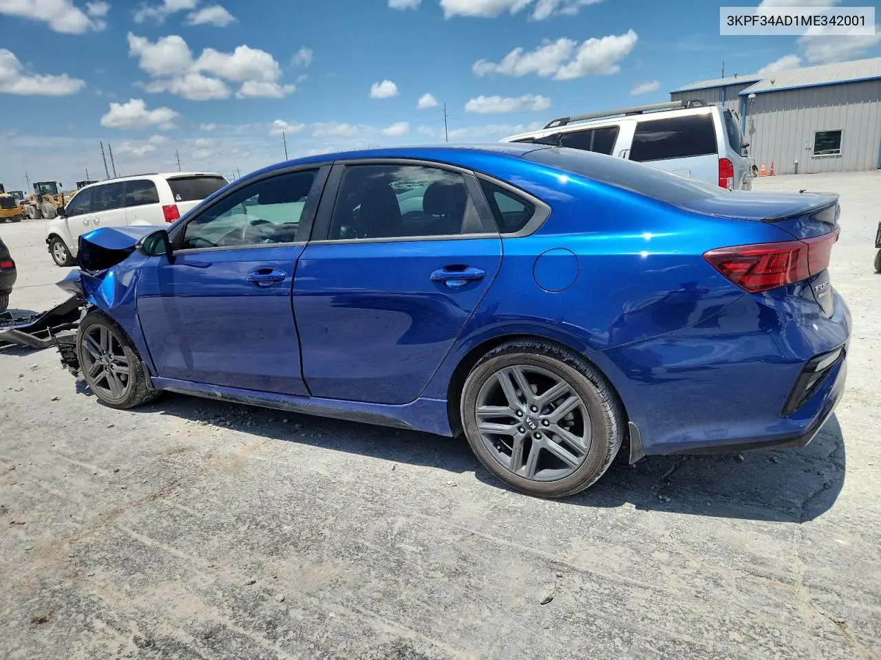2021 Kia Forte Gt Line VIN: 3KPF34AD1ME342001 Lot: 62531695