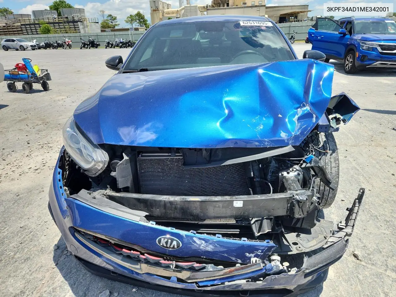 2021 Kia Forte Gt Line VIN: 3KPF34AD1ME342001 Lot: 62531695