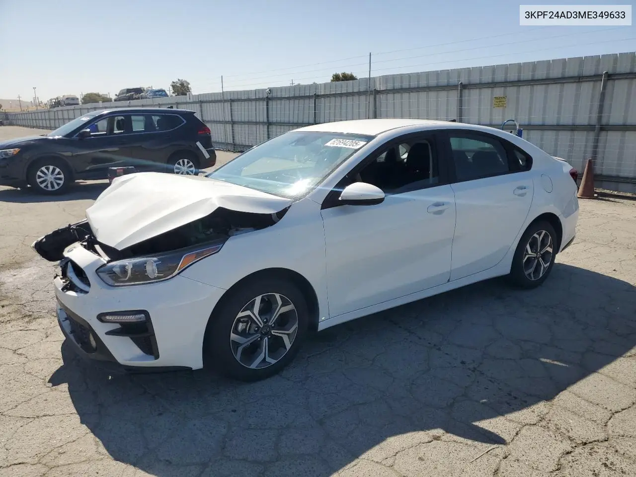 2021 Kia Forte Fe VIN: 3KPF24AD3ME349633 Lot: 62694205