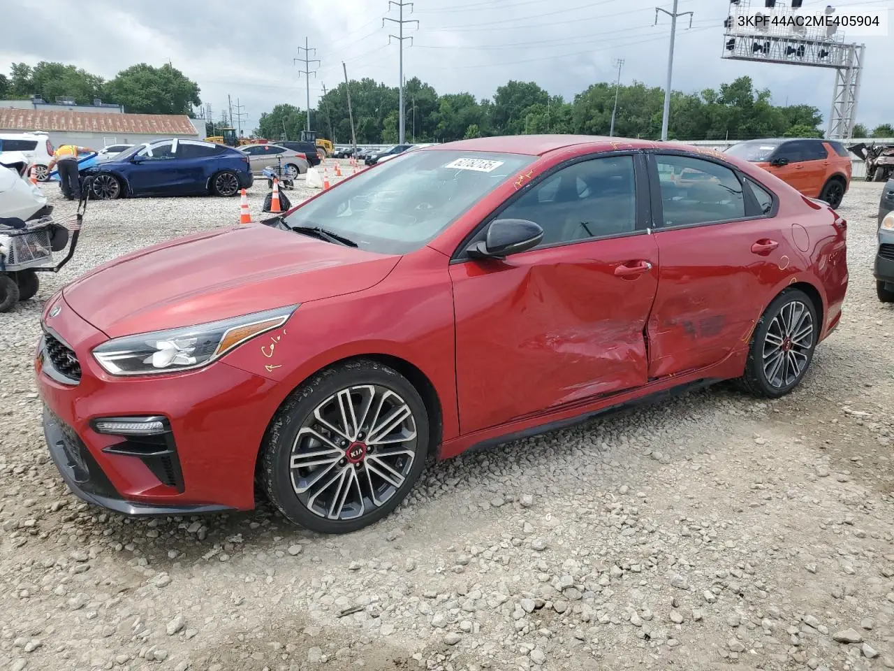2021 Kia Forte Gt VIN: 3KPF44AC2ME405904 Lot: 62782135