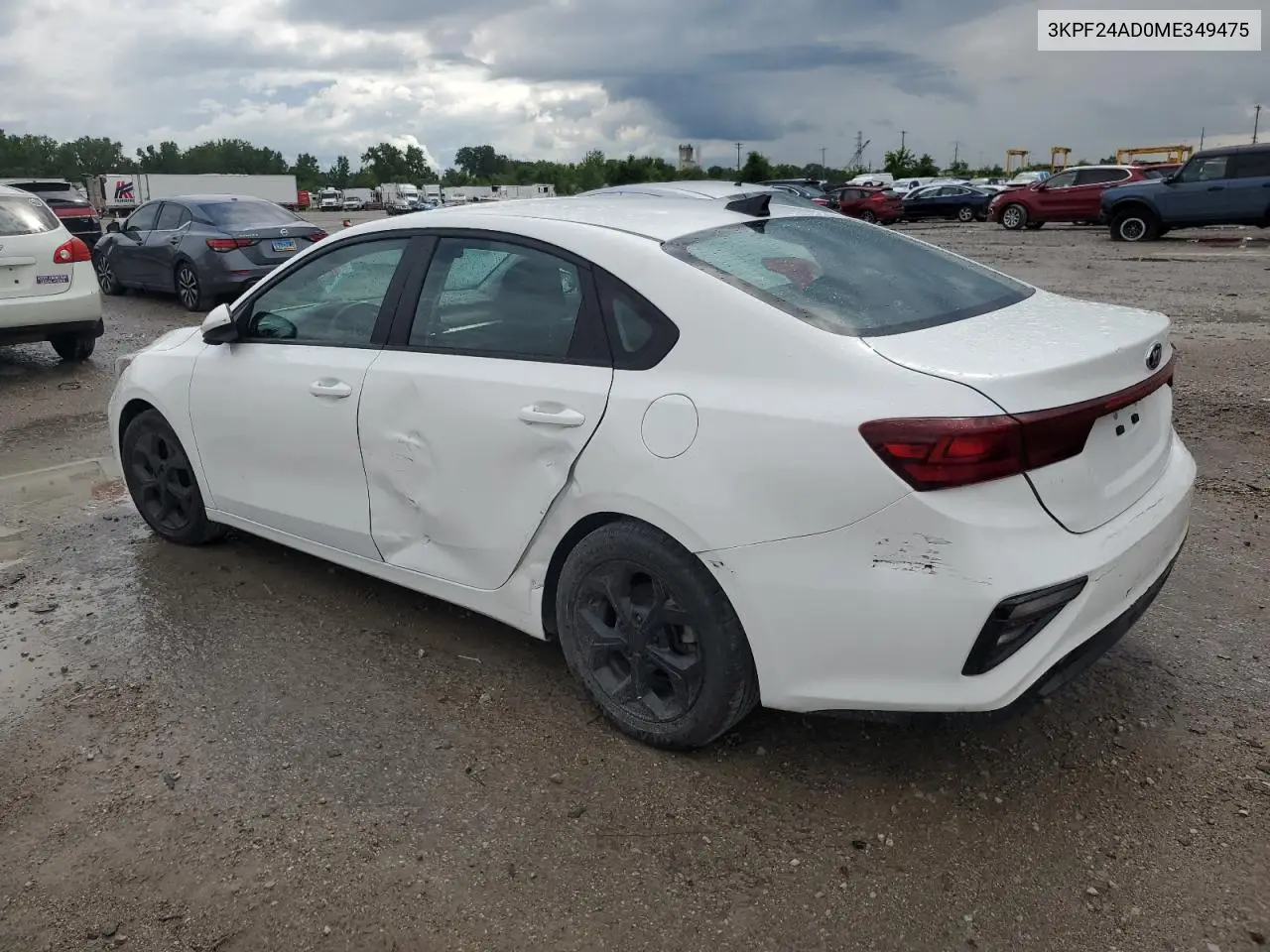 2021 Kia Forte Fe VIN: 3KPF24AD0ME349475 Lot: 62943855