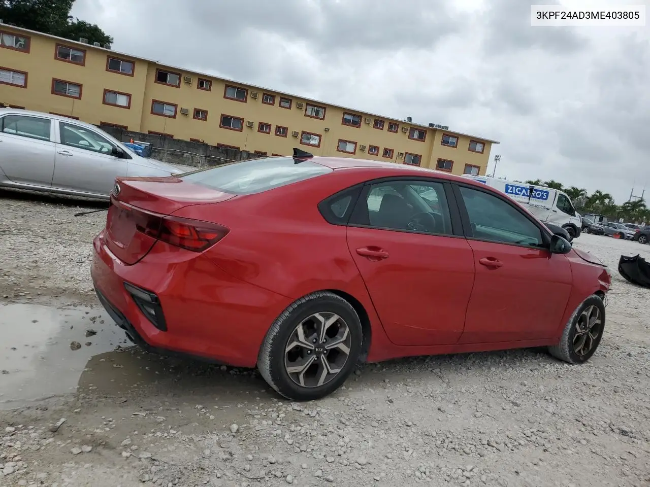 2021 Kia Forte Fe VIN: 3KPF24AD3ME403805 Lot: 63006665