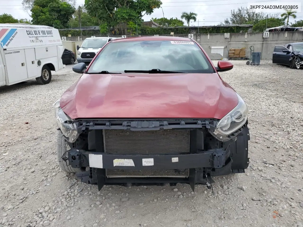 2021 Kia Forte Fe VIN: 3KPF24AD3ME403805 Lot: 63006665