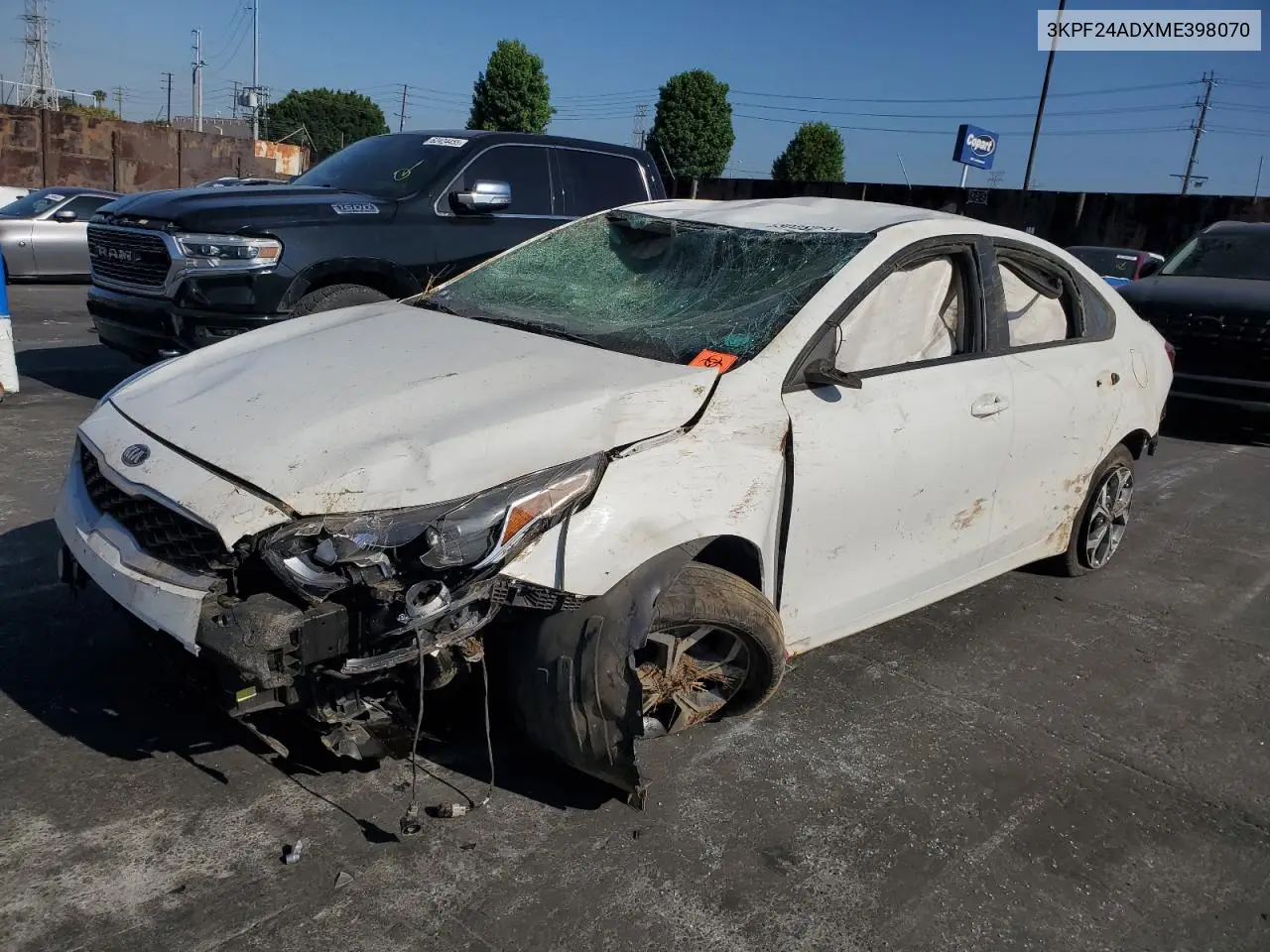 2021 Kia Forte Fe VIN: 3KPF24ADXME398070 Lot: 63023265