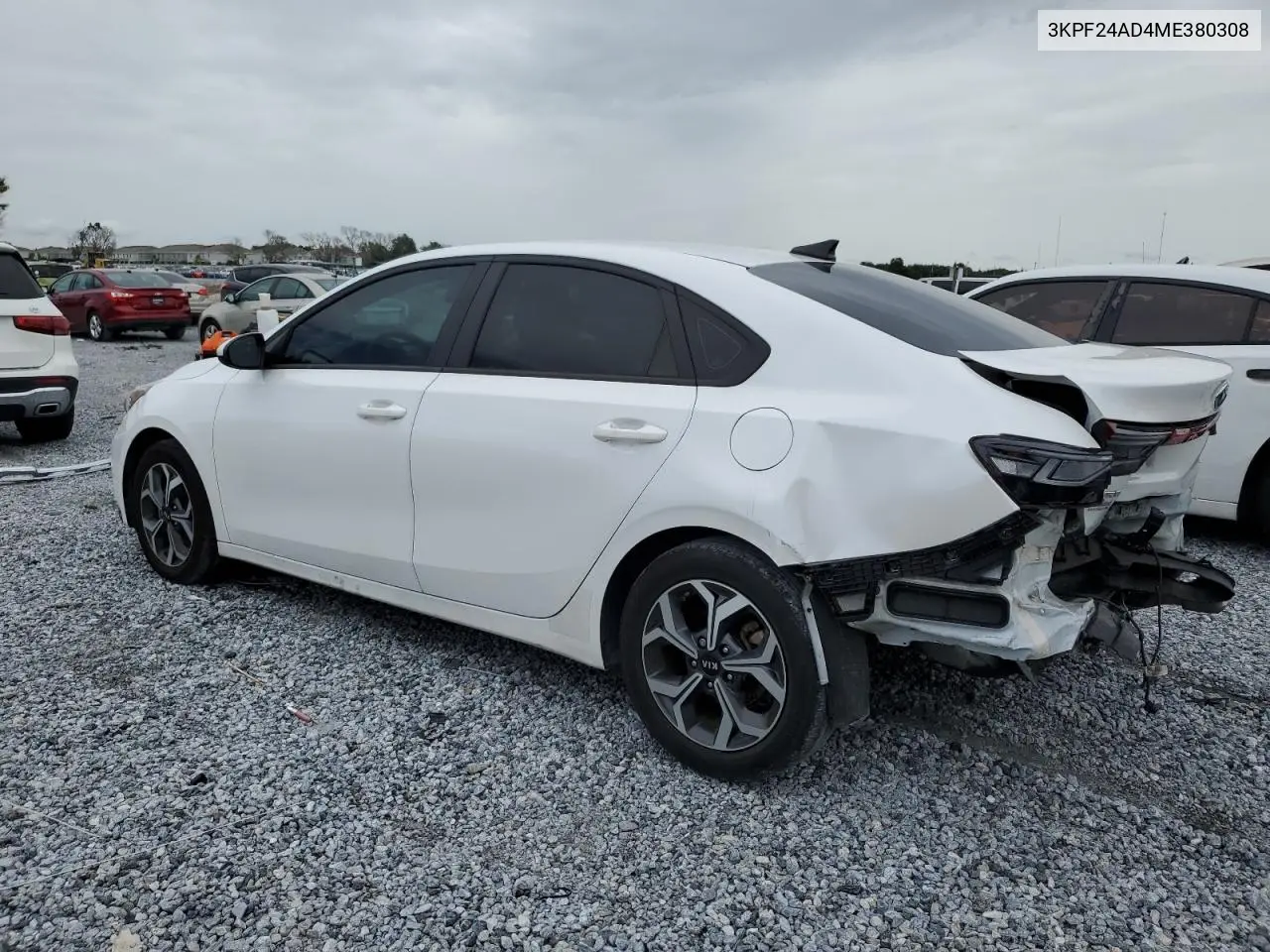 2021 Kia Forte Fe VIN: 3KPF24AD4ME380308 Lot: 63039505