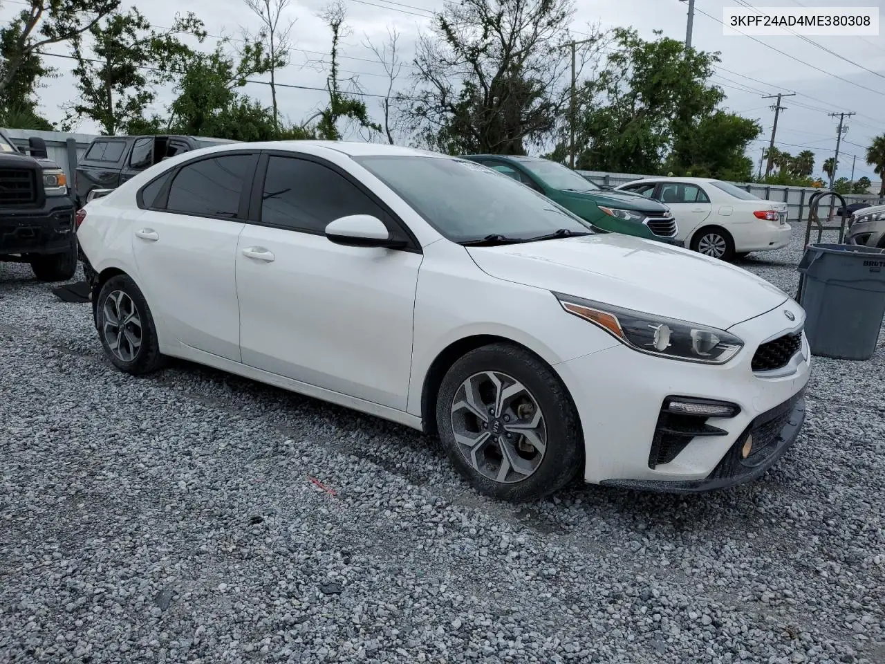 2021 Kia Forte Fe VIN: 3KPF24AD4ME380308 Lot: 63039505