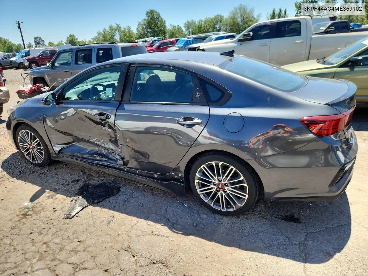 2021 Kia Forte Gt VIN: 3KPF44AC4ME369102 Lot: 63127495