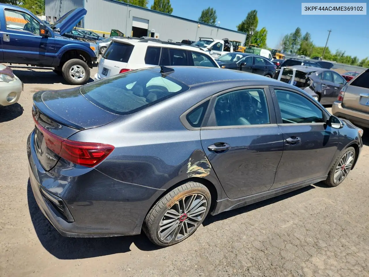 2021 Kia Forte Gt VIN: 3KPF44AC4ME369102 Lot: 63127495
