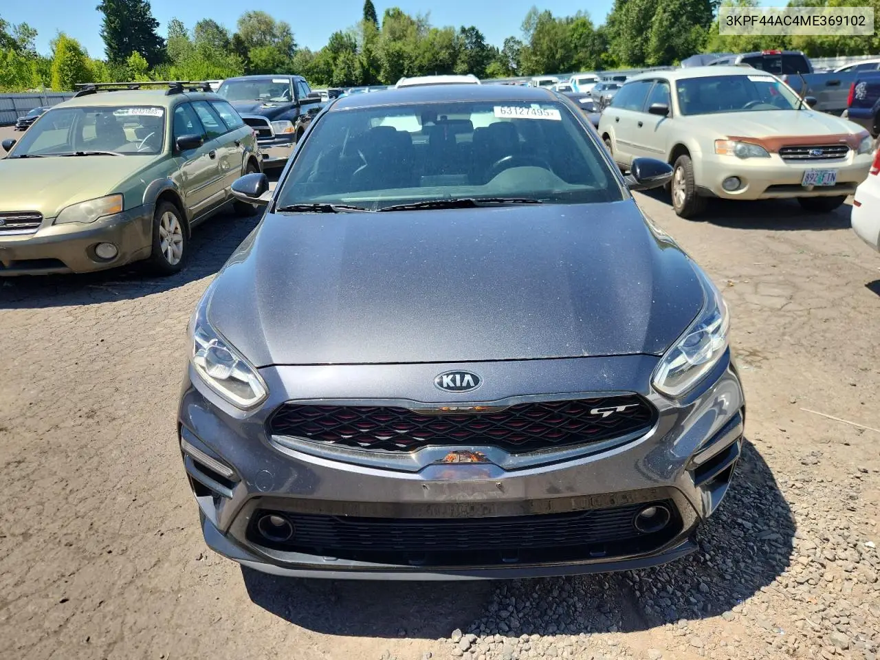2021 Kia Forte Gt VIN: 3KPF44AC4ME369102 Lot: 63127495