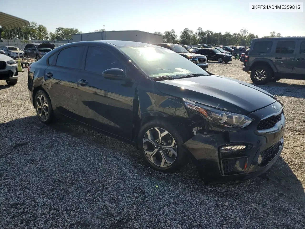 2021 Kia Forte Fe VIN: 3KPF24AD4ME359815 Lot: 64257365