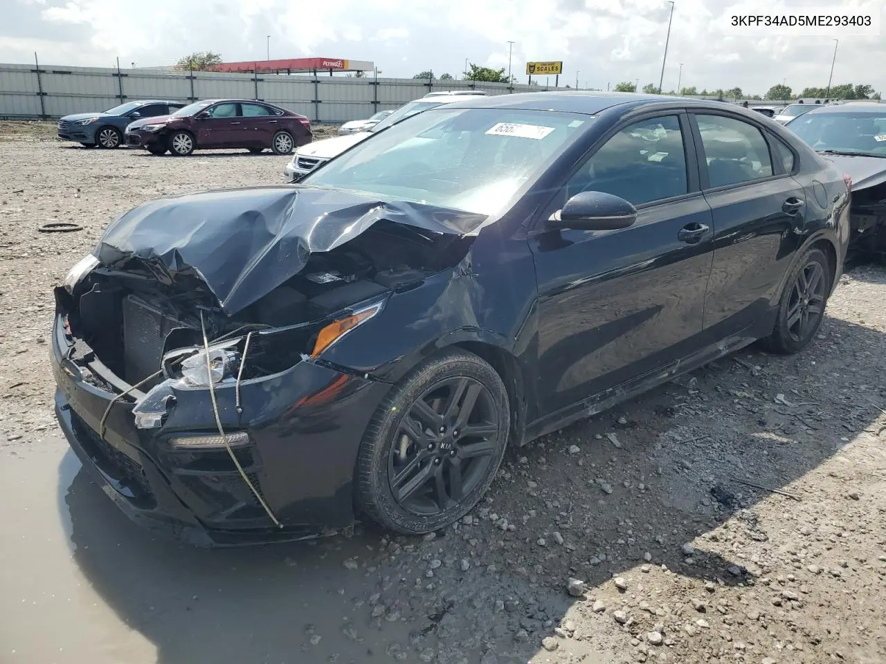 2021 Kia Forte Gt Line VIN: 3KPF34AD5ME293403 Lot: 65621165