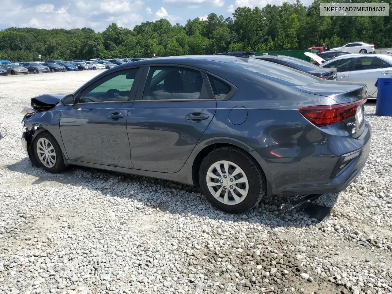 2021 Kia Forte Fe VIN: 3KPF24AD7ME304632 Lot: 65733985