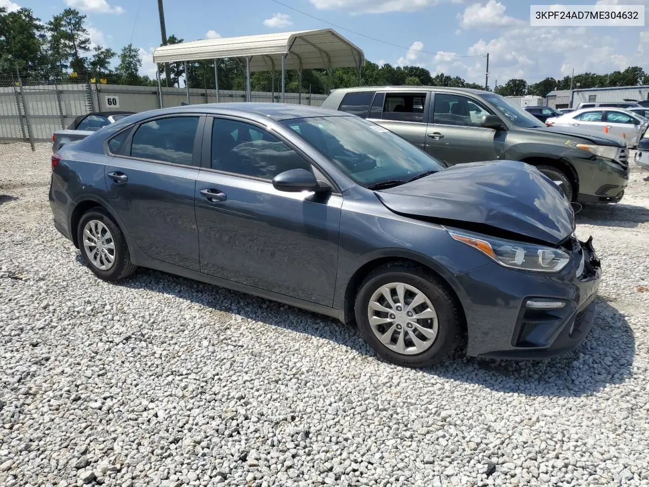 2021 Kia Forte Fe VIN: 3KPF24AD7ME304632 Lot: 65733985