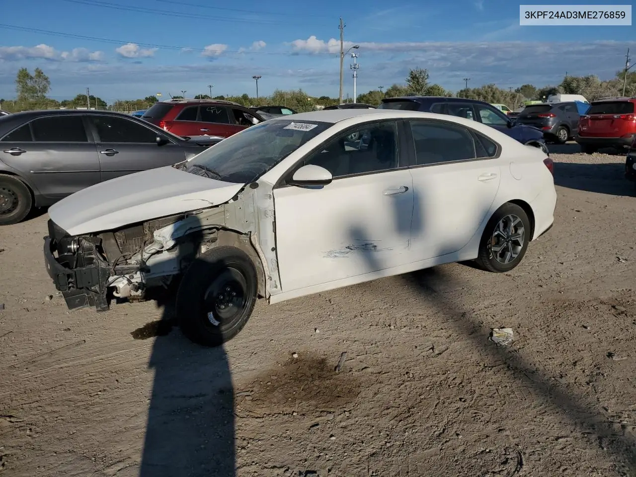 2021 Kia Forte Fe VIN: 3KPF24AD3ME276859 Lot: 71435084