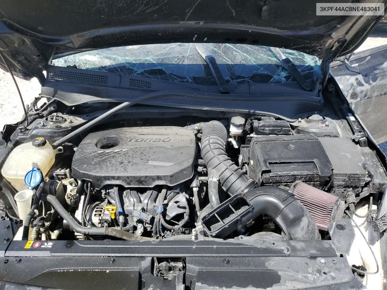 2022 Kia Forte Gt VIN: 3KPF44AC8NE483041 Lot: 53264325